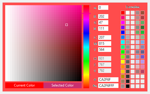 picker ColorBackground